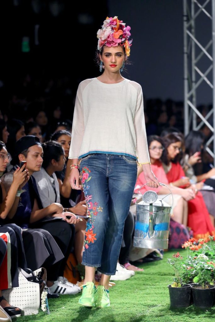Upcycled denims by sustainable brand Pero which creates customised clothing pieces. Photo courtesy Pero.