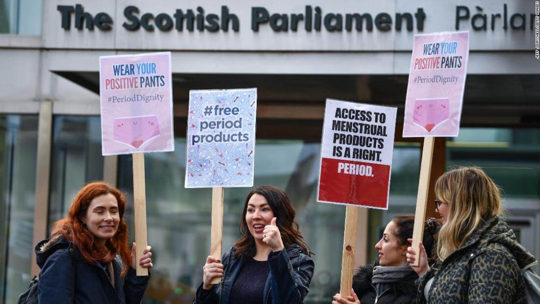 Scotland becomes the first Nation to make period products Free for all