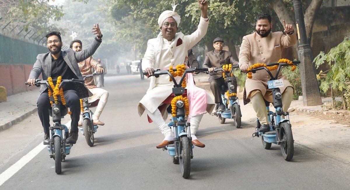 Baraat on Yulu e-Bikes, Tulsi Varmalas: A Delhi Wedding getting Viral for Right Reasons