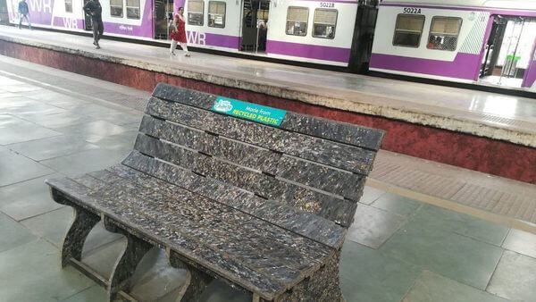 Indian Railway Recycled Plastic Benches